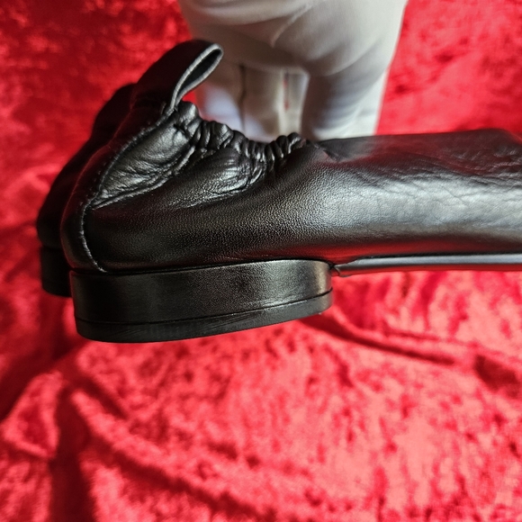 Ecco Womens Annie Ballet Danish Design Flats Black Leather US6 - Picture 9 of 16